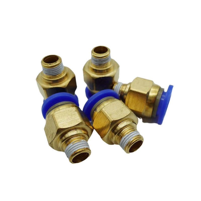 Pneumatic fitting push in quick connector fittings PC10-01