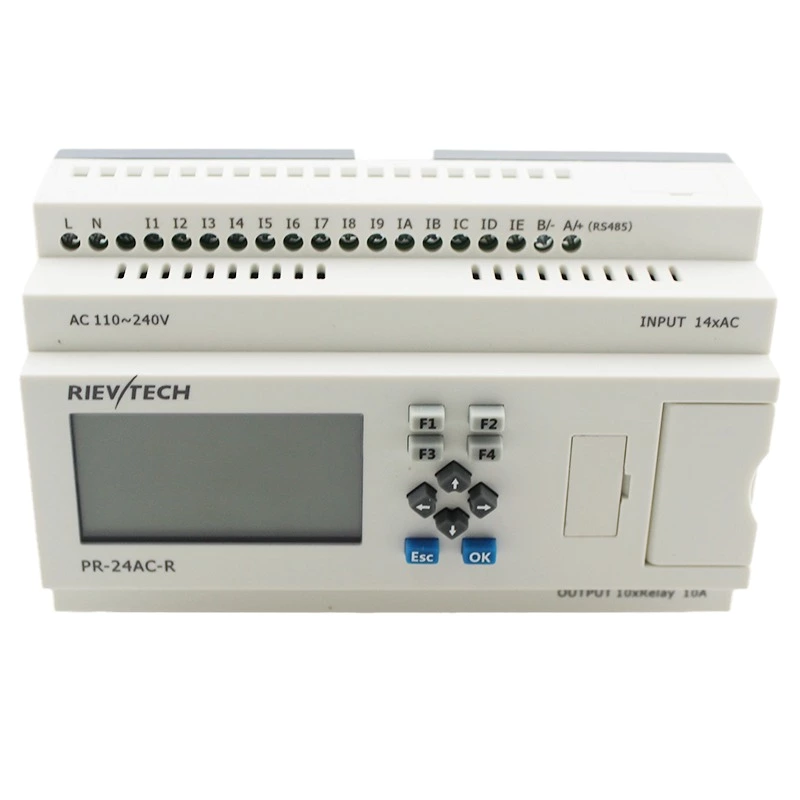 Micro PLC Rievtech Programmable relay PR24-AC-R Small Relay with Expandable Mini PLC