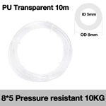 8*5 Transparent10 Meters PU Pneumatic Air Pump Air Compressor Air Hose 8mm Outer Diameter 5mm Inner Diameter