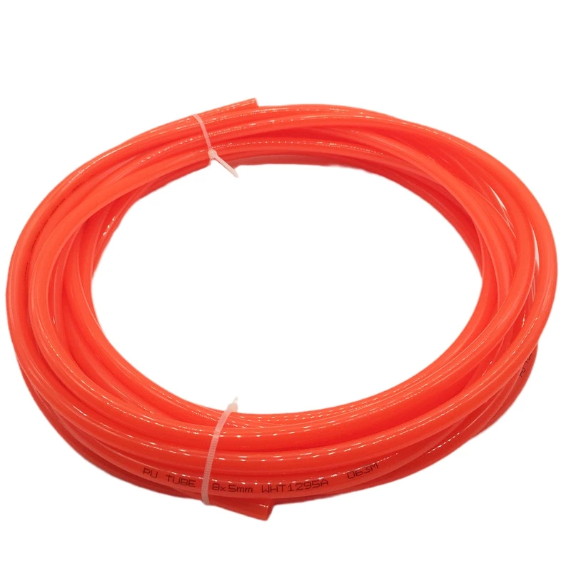 8*5 Orange 10 Meters PU Pneumatic Air Pump Air Compressor Air Hose 8mm Outer Diameter 5mm Inner Diameter