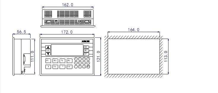 XP3-18t Xinje Series Programming Interface Text Panel PLC+HMI