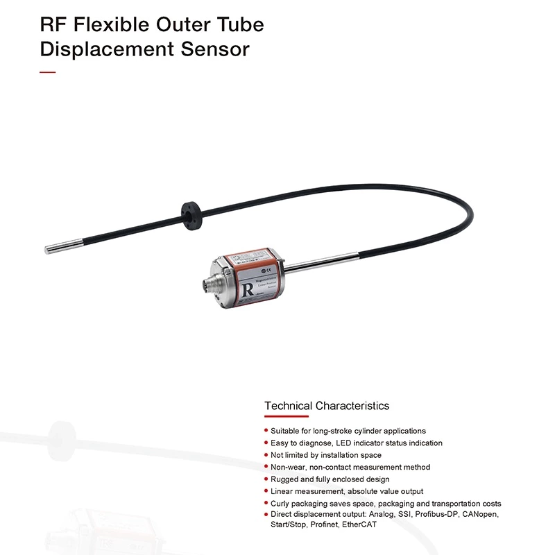 RF Analog Output Flexible Outer Tube Displacement Sensor