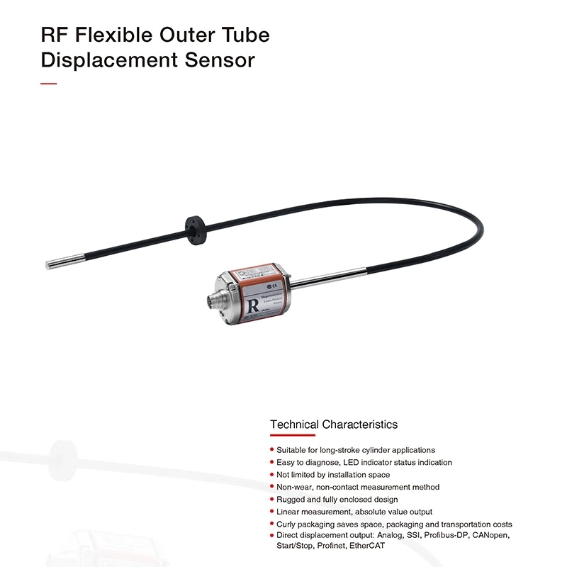 RF EtherCAT Output Flexible Outer Tube Displacement Sensor