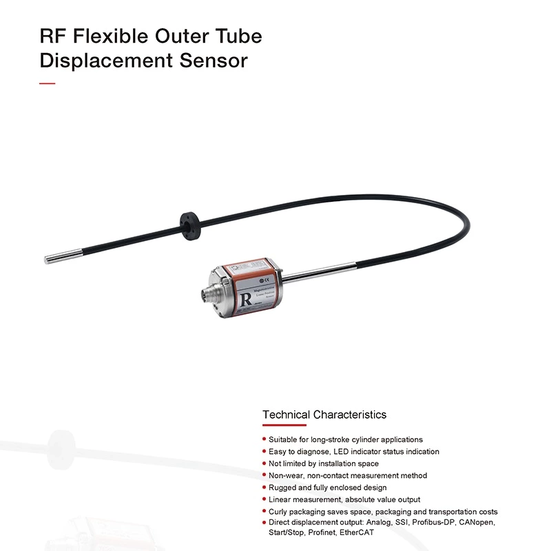 RF Profinet Output Flexible Outer Tube Displacement Sensor