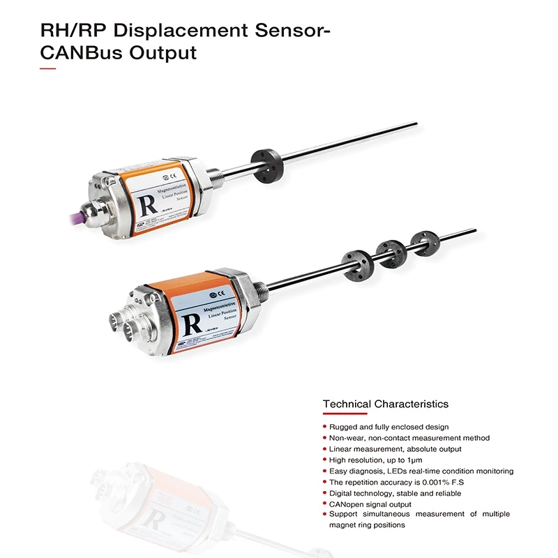 RF CAN Bus Output Flexible Outer Tube Displacement Sensor