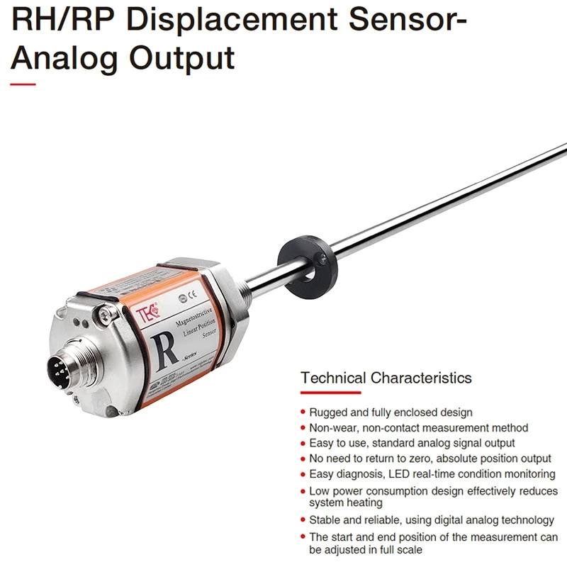 RH/RP Displacement Sensor- Analog Output Magnetostrictive Displacement Sensor