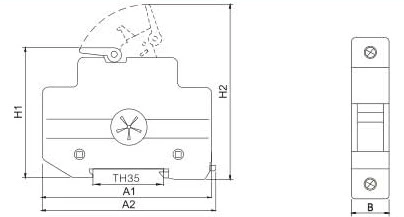 RT18-32X Series Solar PV DC Thermal Fuse 500V Fuse Holder
