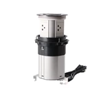 AU Plug Three-position high level WIFI smart Motorized kitchen worktop pop up socket with USB-C led light 15W wireless charging