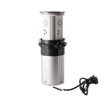 AU Plug Three-position high level WIFI smart Motorized kitchen Bluetooth socket with USB-C led light 15W wireless charging