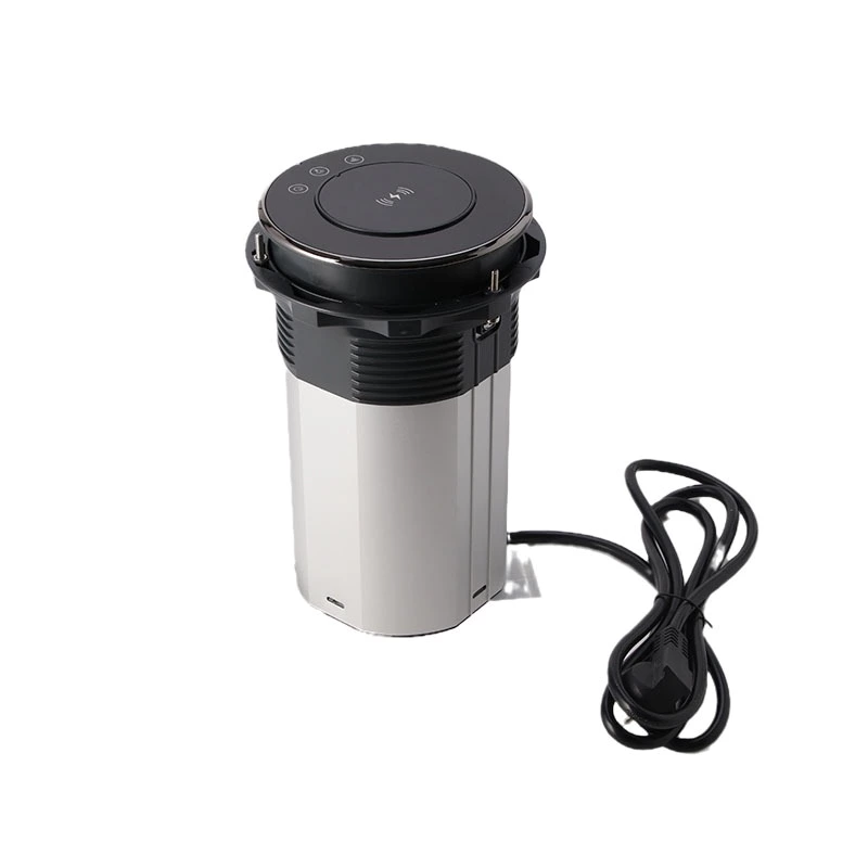 AU Plug Three-position high level WIFI smart Motorized kitchen Bluetooth socket with USB-C led light 15W wireless charging