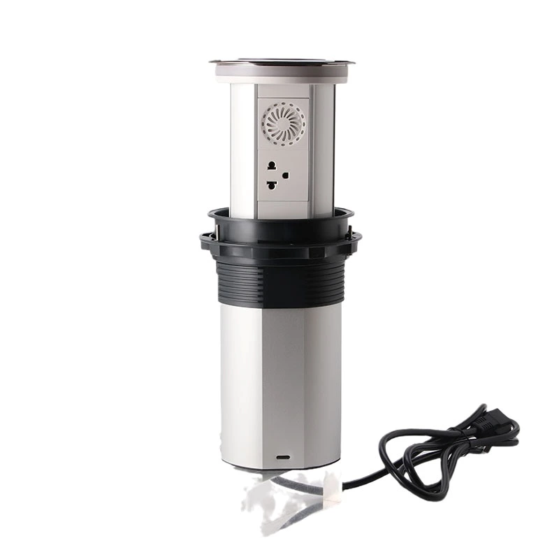 AU Plug Three-position high level WIFI smart Motorized kitchen Bluetooth socket with USB-C led light 15W wireless charging