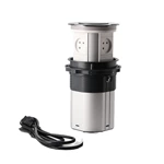 IL Plug Three-position high electric pop up socket with USB-C led light 15W wireless charging electric pop up socket