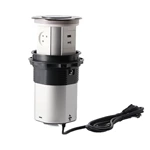 IL Plug Three-position high electric pop up socket with USB-C led light 15W wireless charging electric pop up socket