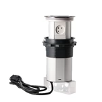 IL Plug Three-position high electric pop up socket with USB-C led light 15W wireless charging electric pop up socket