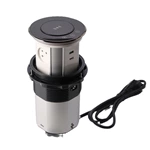 IL Plug Three-position high electric pop up socket with USB-C led light 15W wireless charging electric pop up socket