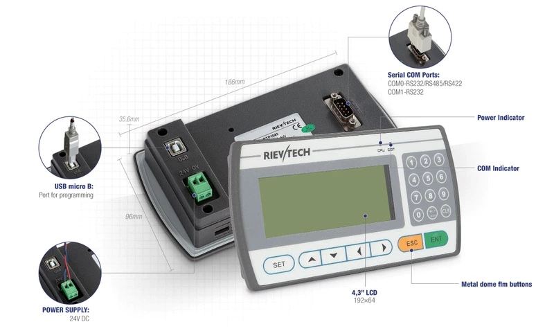 RTP1043 Factory Price for Programmable Logic Controller HMI PLC Touch Screen