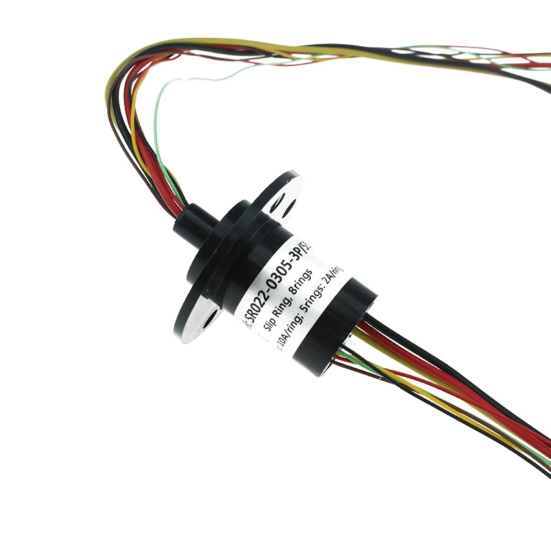 22mm 8rings 10A Electrical Contacts Capsule Slip Ring Carbon Brush Holder for Slip Ring