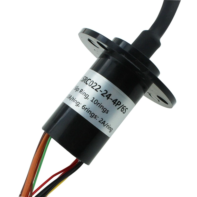 SRC022-24-4P/6S 10rings 2A Electrical Contacts Capsule Slip Ring