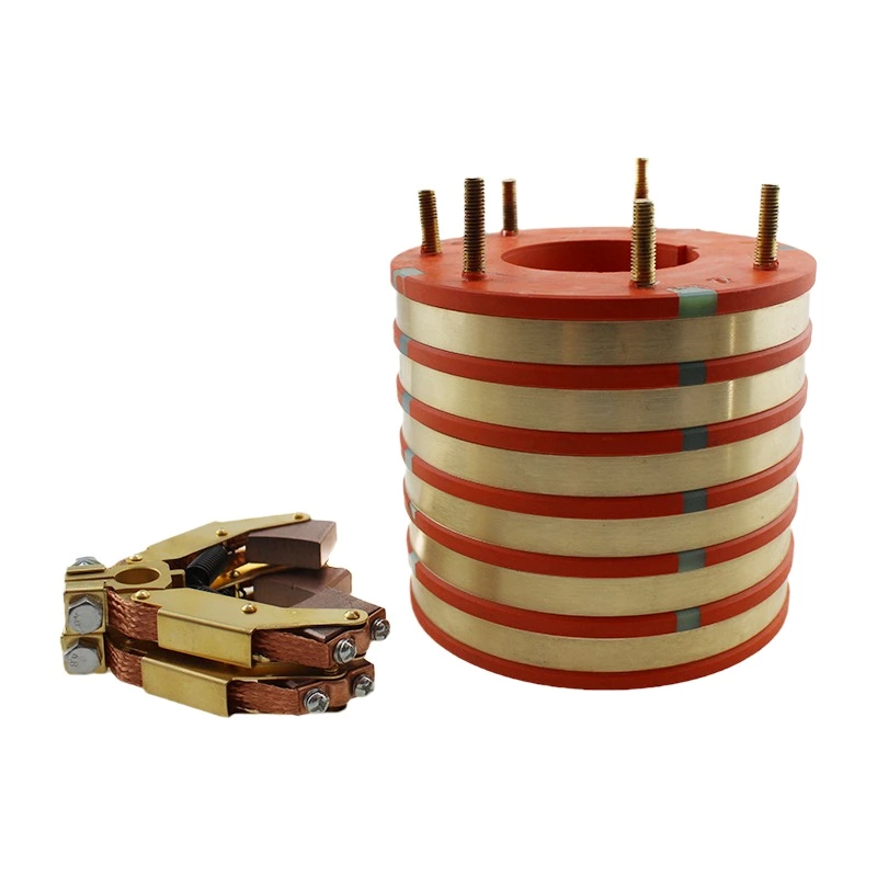 Factory Price Electrical Manufacturers SRS75K160142-6T Carbon Brushes Collector Rotary Joint Slip Ring