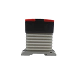 Black and Red SSR-120DA Integrated Single-phase Solid State Relay with Heat Sink