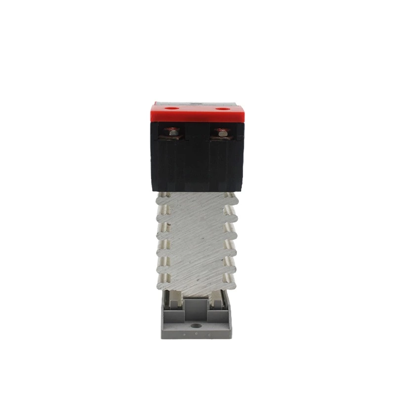 Black and Red SSR-120DA Integrated Single-phase Solid State Relay with Heat Sink