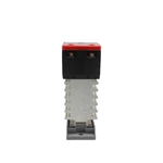 Black and Red SSR-120DA Integrated Single-phase Solid State Relay with Heat Sink