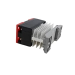 Great Quality 24-380VAC SSR-25DA Black and Red Integrated Solid State Relay with Radiator