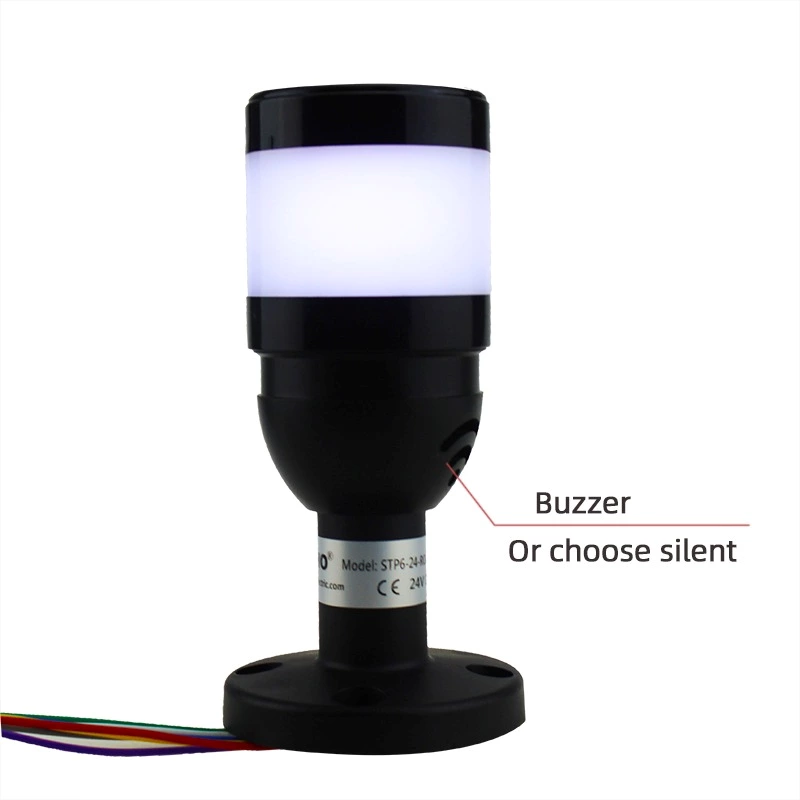 Multi-layer detachable warning light with buzzer STP6-24-2ROGBW- H