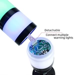 Multi-layer detachable warning light with buzzer STP6-24-2ROGBW- H