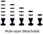 Multi-layer detachable warning light with buzzer STP6-24-2ROGBW- H