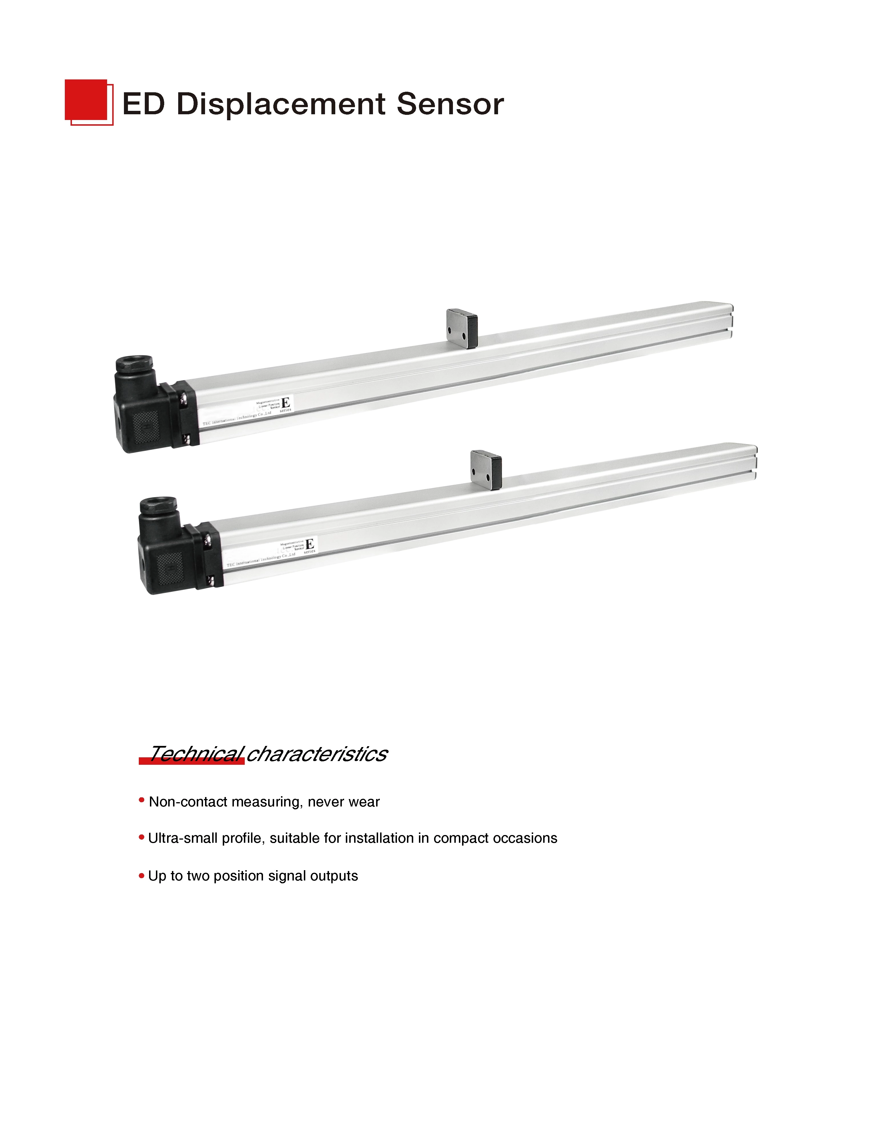 E-Series Cost-Effective Magnetostrictive Position Sensors Analog Output