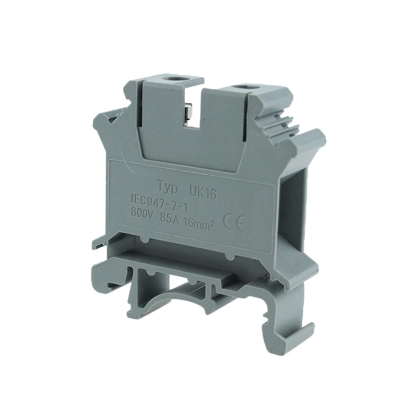 UK 16 Screw Connection Electric Terminal Block din rail