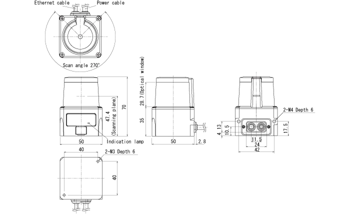 Hokuyo Original UST-05LX Scanning Laser Range Finder