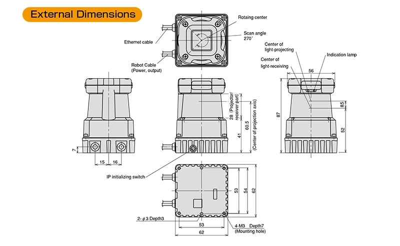 Hokuyo UTM-30LX-EW Scanning Laser Rangefinder