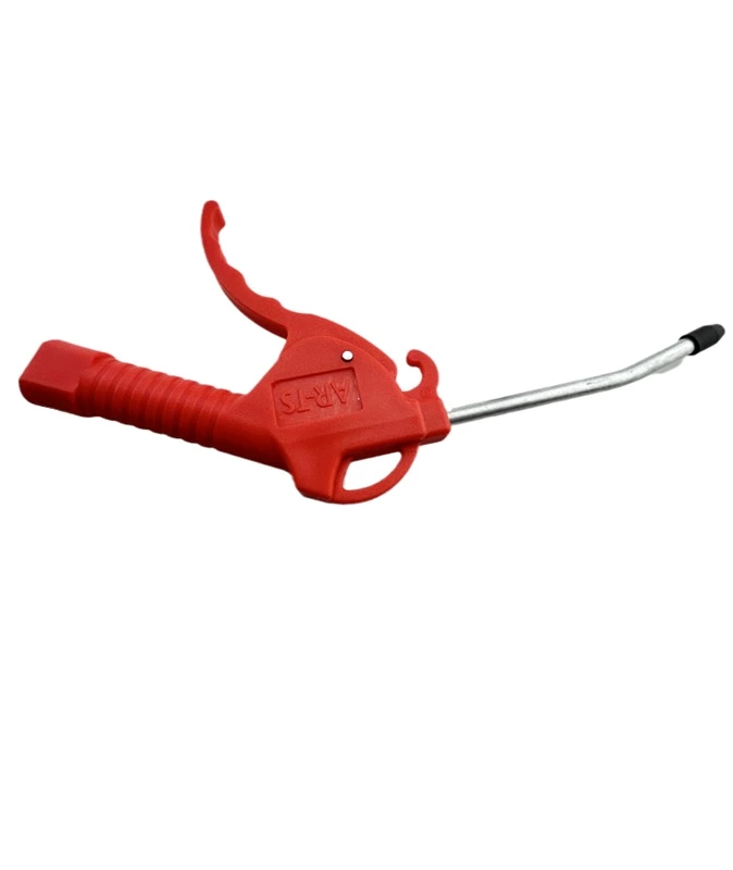 Shanneisi pneumatic dust blowing gun AR-TS red plastic air gun with short mouth and long mouth for dust removal, air blowing, and water removal Air duster short nozzle+8mm quick connector