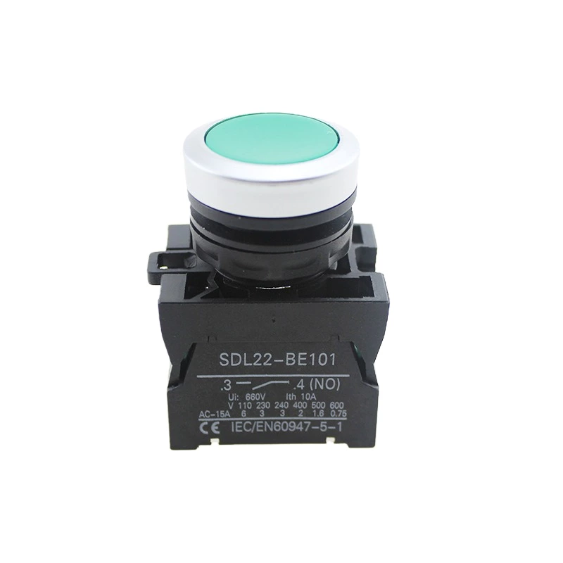 Push Button Switch Green NO Fresh XDL22-CA31