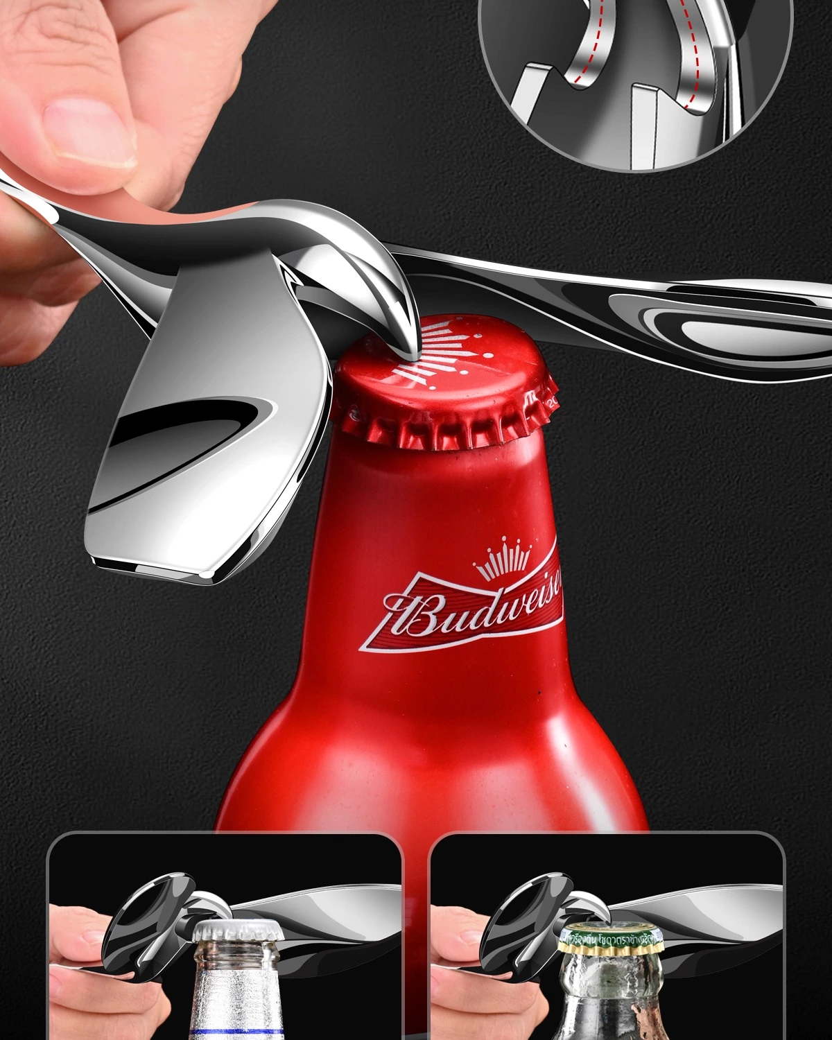 Creative Ornament Zinc Alloy Balance Tumbler Bird Bottle Opener TM-03