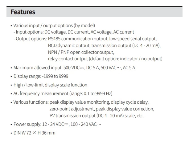 MT4W Series Digital Multi Pannel Meters Counter
