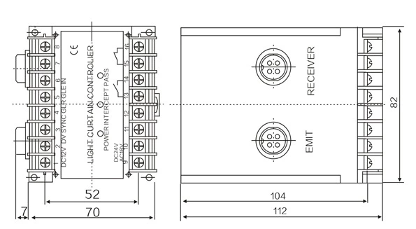 GLC-2B Light curtain controller