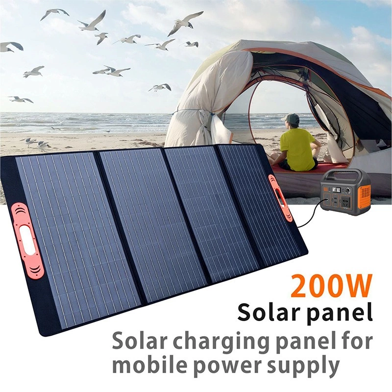 YC200W4ZBS 200W Solar Panel Waterproof Folding Solar Charging Panel for Mobile Power Supply