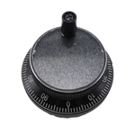 Handlewheel Generator Pulse 60mm 100ppr Black Metal Jog Encoder YMA600-MB-100B-5L