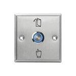 86 Type Stainless Steel Self Reset with Lamp DC12V Access Control Switch Exit Button