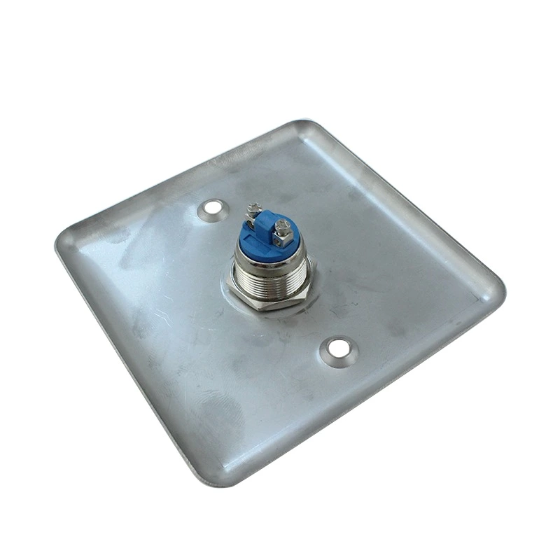86 Type Stainless Steel Access Control Switch Panel Self-resetting Metal Waterproof Switch