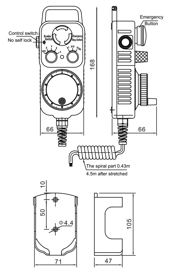 ISMM1468 CNC Machine Tool Milling Machine Encoder Manual Pulse Generator