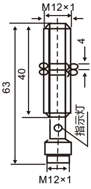 LM12-3004PCT 4mm Detect Range Inductive Proximity Sensor for Location Detection