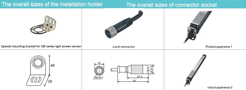 YMB-001 iron Mounting Bracket for GB series light curtain sensor