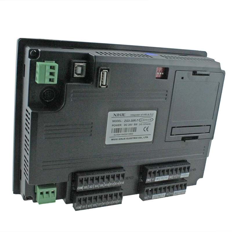 ZG3-30R-7 NPN Relay Output PLC HMI Integrated XINJE Touch Panel