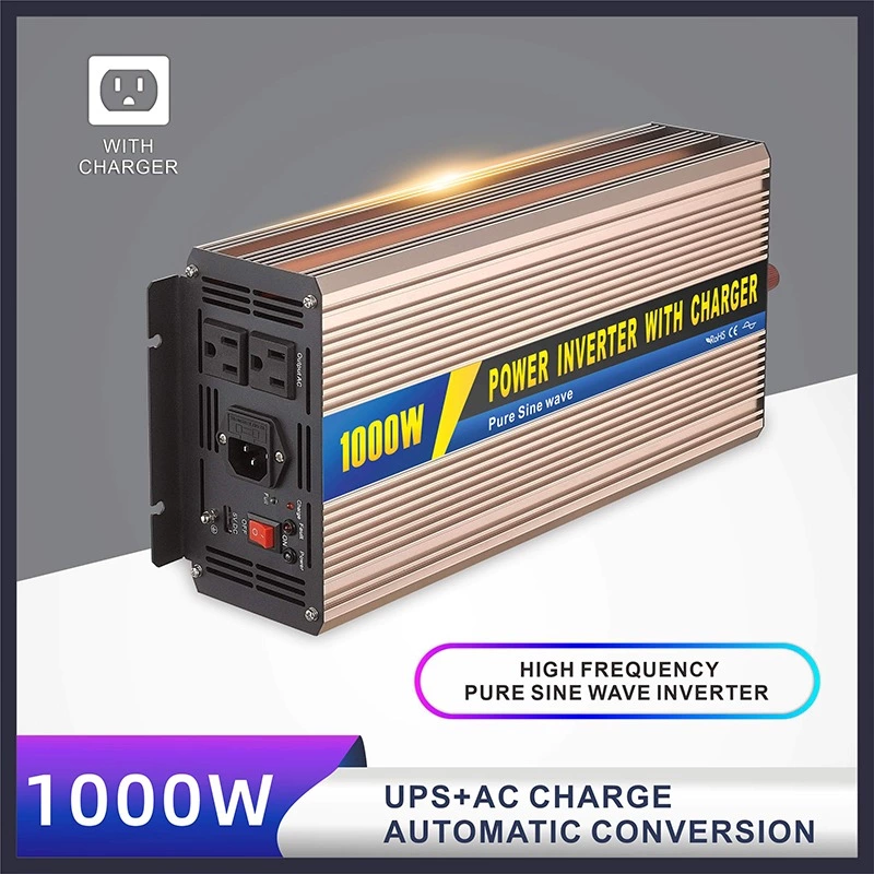 SGPC 1000W Pure Sine Wave Inverter With UPS Inverter 12V 220V Solar Inverter Battery Charger High Frequency