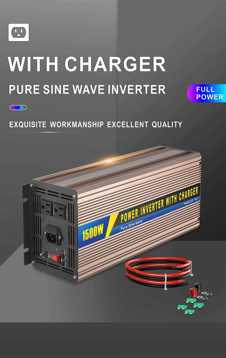SGPC 1500W Pure Sine Wave Inverter With UPS Inverter 12V 220V Solar Inverter Battery Charger High Frequency
