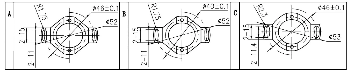 YMP4008 40mm 8mm 3 Channel Hollow Shaft Incremental Encoder